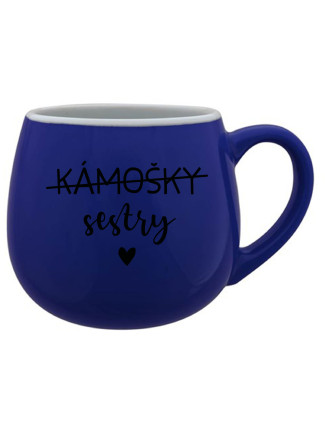 KÁMOŠKY SESTRY - modrý keramický hrníček 300 ml