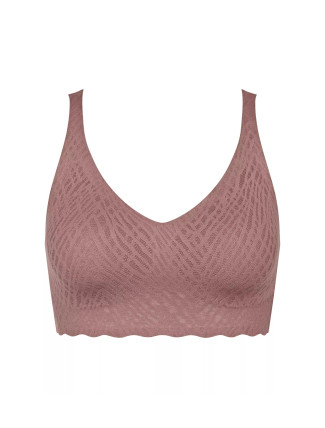 Dámská podprsenka ZERO Feel Bliss Bralette - BROWN - hnědá 1141 - SLOGGI