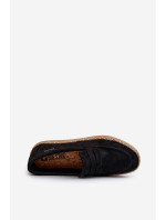 Pánské Eco Suede Espadrilky Big Star Black