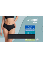 Dámské kalhotky GO Daily Cotton Midi 3P - BLACK - černé 0004 - SLOGGI