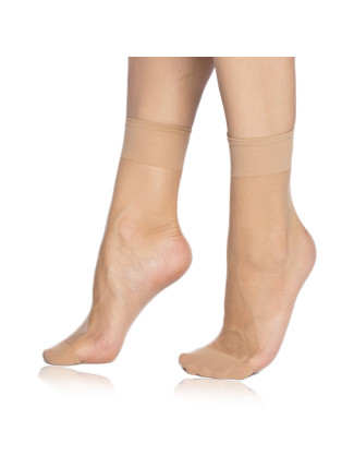 Dámské silonkové ponožky FLY SOCKS 15 DEN - BELLINDA - almond