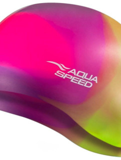 AQUA SPEED Plavecká čepice Bunt Multicolour/Pink