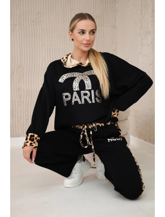 Set Paris Sweatshirt + Hose černý