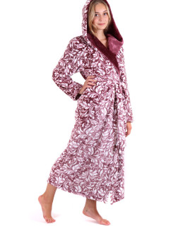 Dámský župan Flora s kapucí 3956 4803 mauve wine - Vestis