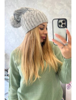 Čepice s fleecem Paulina K227 světle šedá