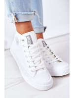 Women's Leather High Sneakers Big Star GG274016 White