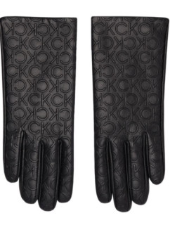 Calvin Klein Re-lock Debossed Leather Gloves W K60K609975 dámské