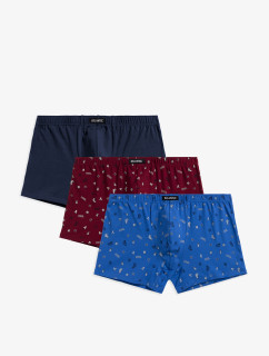 Pánské boxerky ATLANTIC 3Pack - vícebarevné