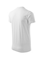 Heavy V-neck tričko unisex bílá