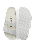 Birkenstock dámské/pánské žabky Birkenstock Arizona Birko-Flor Regular wide-foot for summer white (1019061)