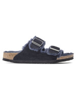 Birkenstock Arizona VL Shearling Midnight zateplené žabky semišová kůže široké regular (1020592)