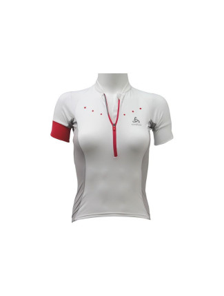 Dámské tričko S/S 1/2 Zip Gavia W s límečkem 410891-10000 - ODLO