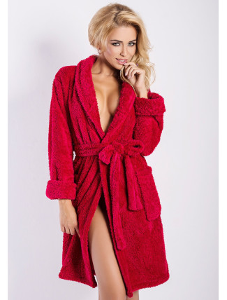 DKaren Housecoat Eliza Raspberry