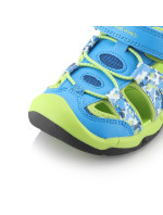 Dětské outdoorové sandály ALPINE PRO GROBO neon atomic blue