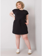 Kori černé šaty plus size s kapsami