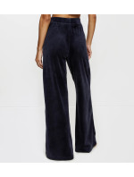 Sensual Velour Wide Leg Trousers - BLUE - TRIUMPH BLUE - TRIUMPH