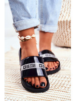 Women's Slides Big Star Painted Black