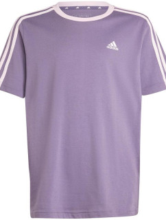 Adidas Essentials 3-Stripes Cotton Loose Fit Boyfriend Tee Jr IL3276 Tričko s proužky