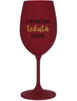 MAMINČINA TEKUTÁ TERAPIE - bordo sklenice na víno 350 ml