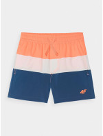 Chlapecké plážové šortky typu boardshorts 4F - oranžové