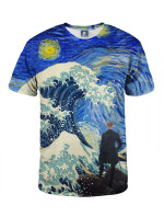 Aloha From Deer Starry Wanderer Of Kanagawa T-Shirt TSH AFD426 Blue