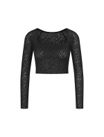 Dámský top ZERO Feel Bliss Top Long Sle. - BLACK - černý 0004 - SLOGGI