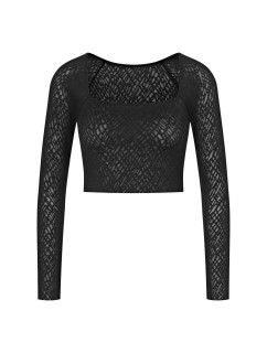 Dámský top ZERO Feel Bliss Top Long Sle. - BLACK - černý 0004 - SLOGGI