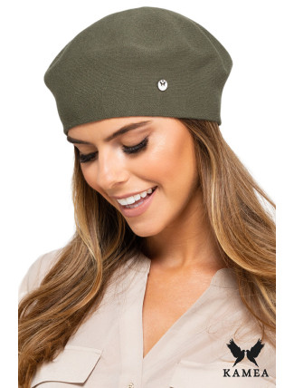 Kamea Beret K.19.071.49 Khaki barva