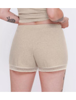 Dámské šortky GO Ribbed Short - GRAY - sv. béžové M013 - SLOGGI