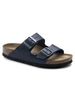 Birkenstock Arizona Soft Footbed Oiled Leather Narrow Žabky dámské/mužské Blue for Narrow Foot Oiled Leather (1013644)