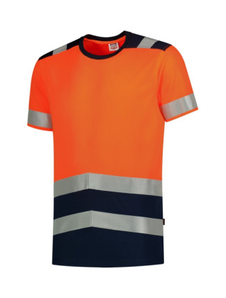 T-Shirt High Vis Bicolor tričko unisex fluorescenční oranžová