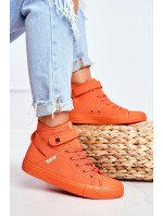 Women's High Sneakers Big Star Orange