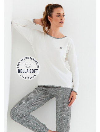 Dámské pyžamo Cana 411 dł/r Bella Soft 2XL