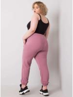 Tmavě růžové tepláky Ainhoa plus size