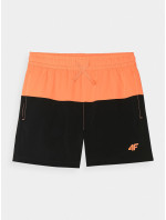 Chlapecké plážové šortky typu boardshorts 4F - oranžové