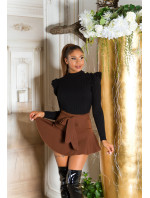 Trendy Koucla Highwaist Skorts s páskem