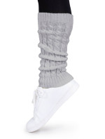 Yoclub Leg Warmers Gray Braid SOC-0001U-6600 Grey