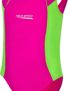 AQUA SPEED Plavky Luna Pink/Fluo Green vzor 83