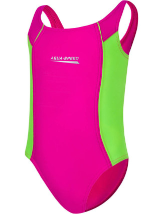 AQUA SPEED Plavky Luna Pink/Fluo Green vzor 83