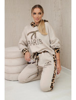 Set Paris Sweatshirt + Hose béžový