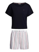 Dámské pyžamo SS PYJ SET WOVEN UW0UW052260U7 - Tommy Hilfiger