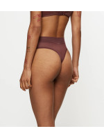 Dámská tanga Tempting Sheer Highwaist String - BROWN - hnědé 7572 - TRIUMPH