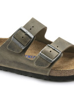 Dámské/pánské žabky Birkenstock Arizona Soft Footbed Oiled Leather Narrow Faded Khaki (1019377)