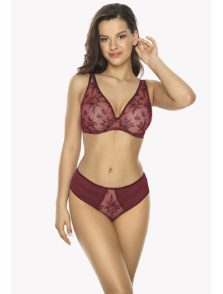 Dámská push-up podprsenka bralette Gaia BS 1032 Jenny Bordó