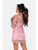 LivCo Corsetti Fashion Housecoat Sheer Pink