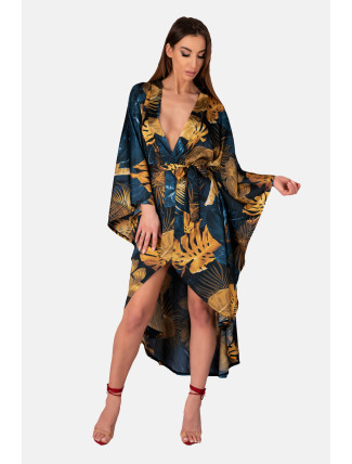 Dámský župan LivCo Corsetti Fashion Housecoat Handis Multicolour