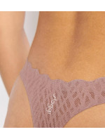 Dámská tanga ZERO Feel Bliss String - BROWN - sv. hnědé 1141 - SLOGGI