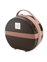 Toaletní taška Semiline ABS+PU T5673-1 Brown/Pink