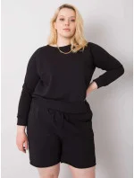 Černá oversize mikina s kapucí