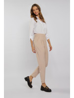 Monnari Kalhoty s vysokým pasem Cigarillo Pants Beige